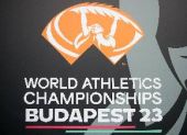 Logo dei campionati mondiali di Budapest 2023